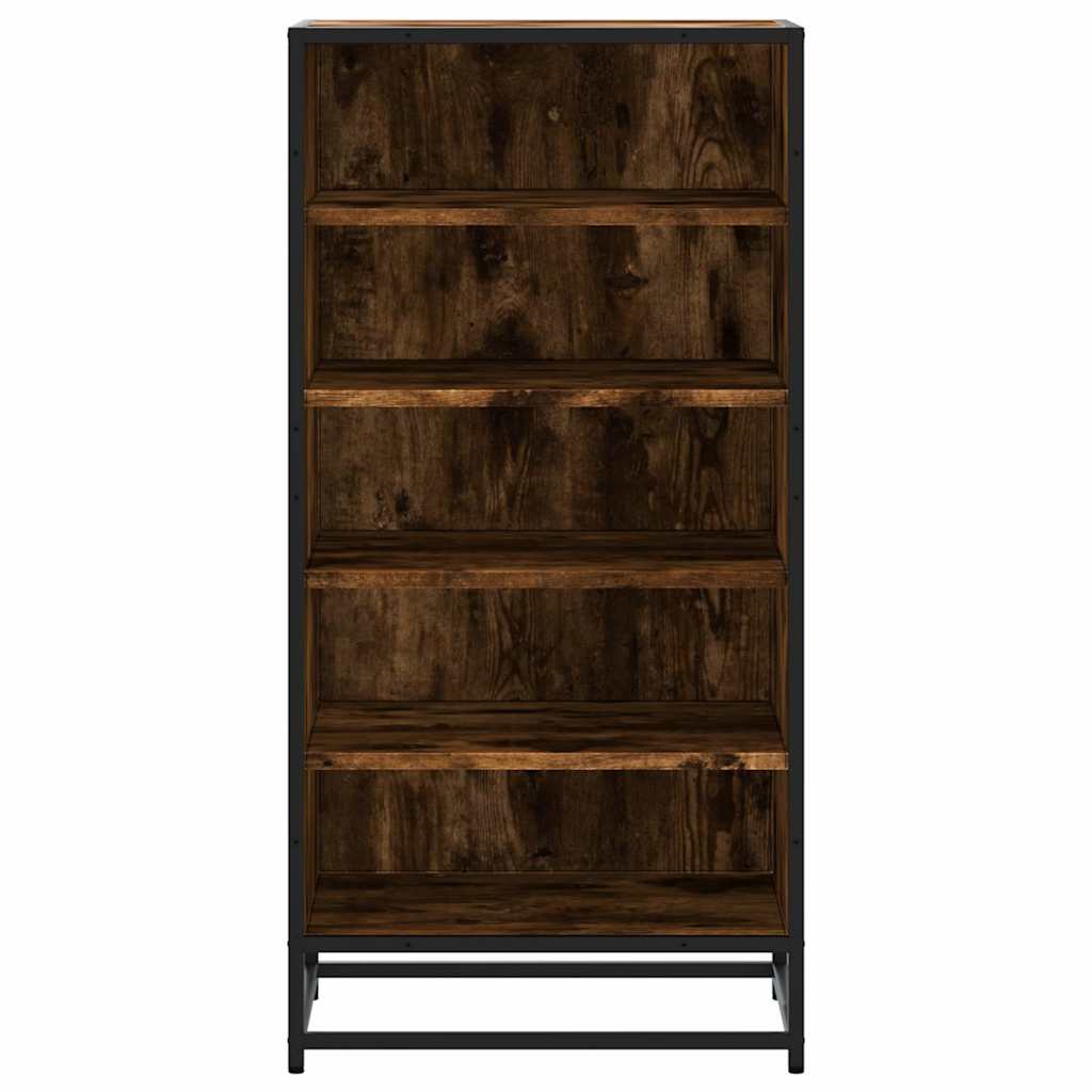 Shoe rack smoked oak 48x38x97.5 cm wood material