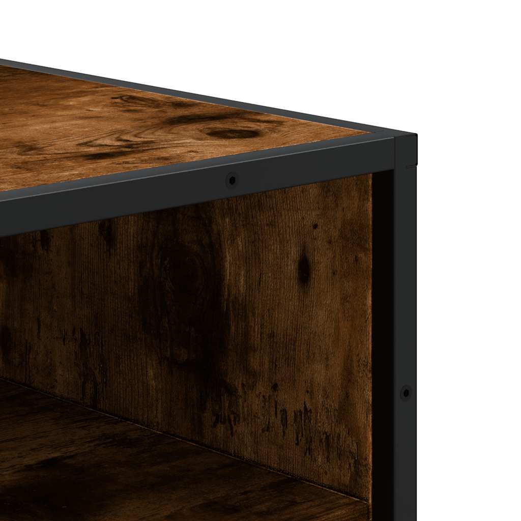 Shoe rack smoked oak 48x38x97.5 cm wood material