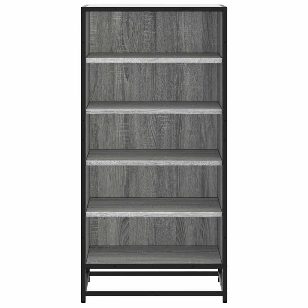 Étagère à chaussures grise Sonoma 48x38x97,5 cm en bois