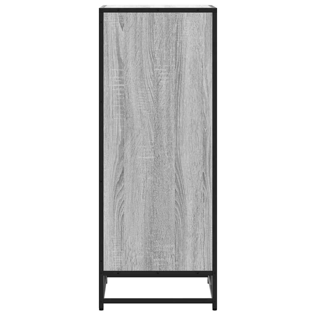 Étagère à chaussures grise Sonoma 48x38x97,5 cm en bois