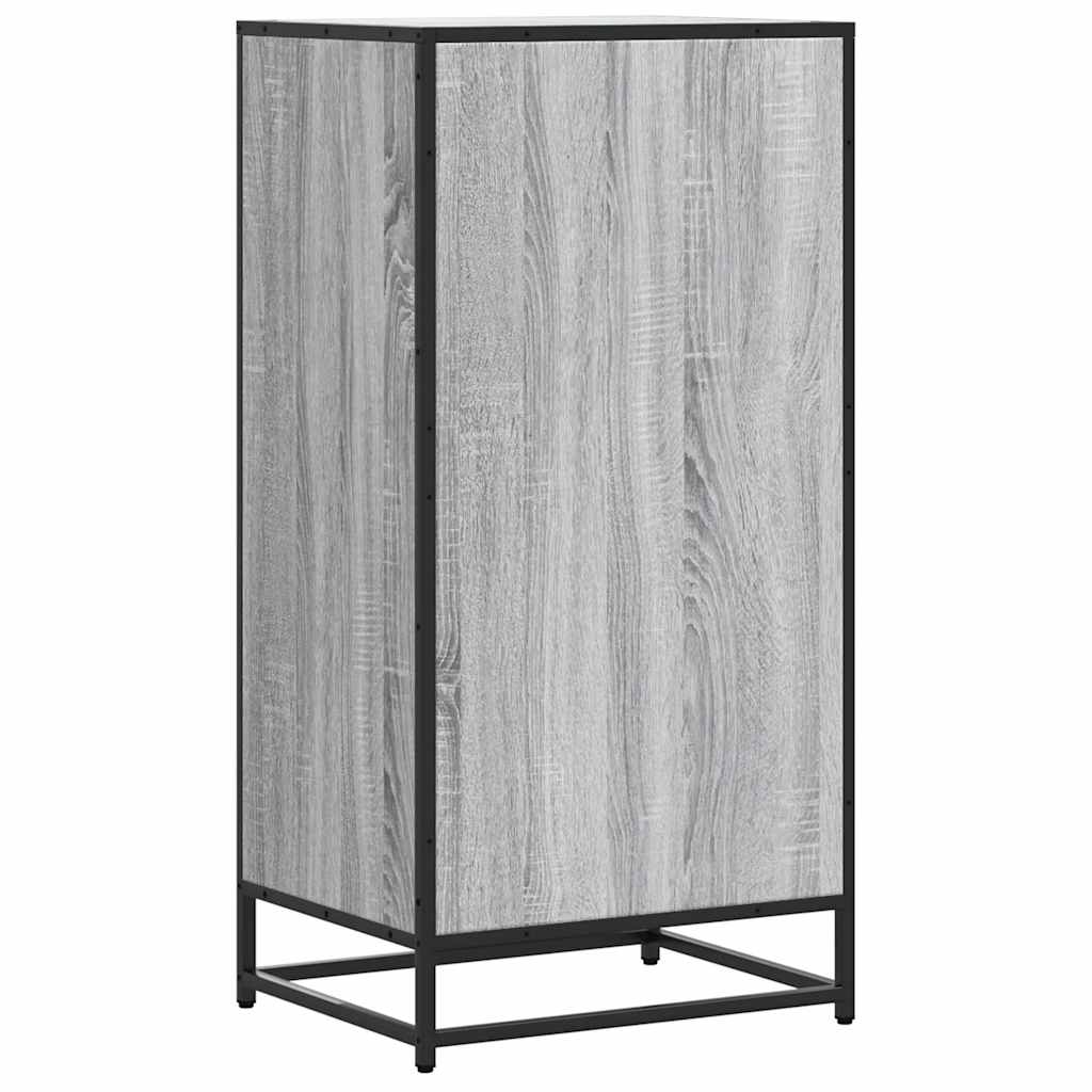 Étagère à chaussures grise Sonoma 48x38x97,5 cm en bois