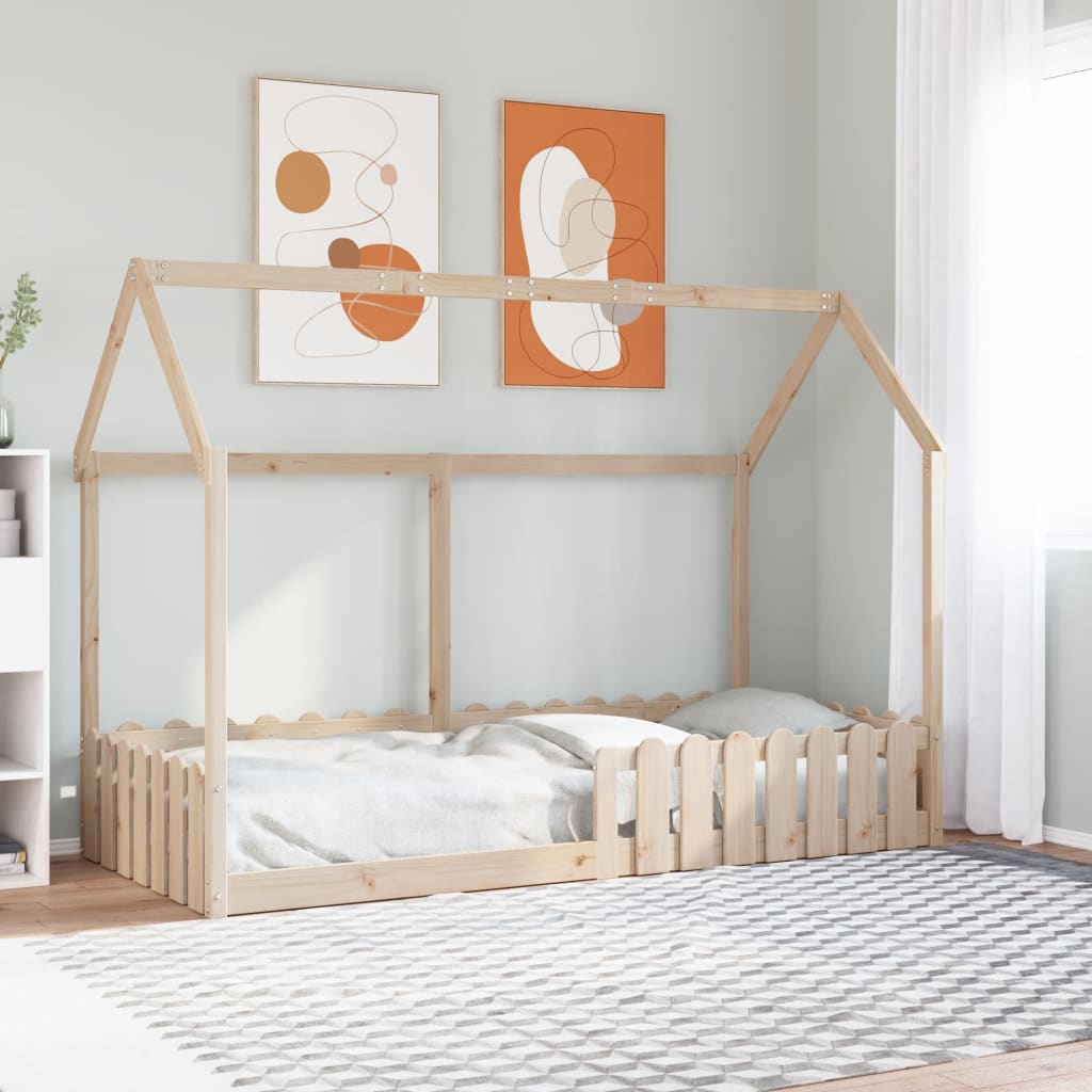 Children's bed 90x200 cm solid pine wood