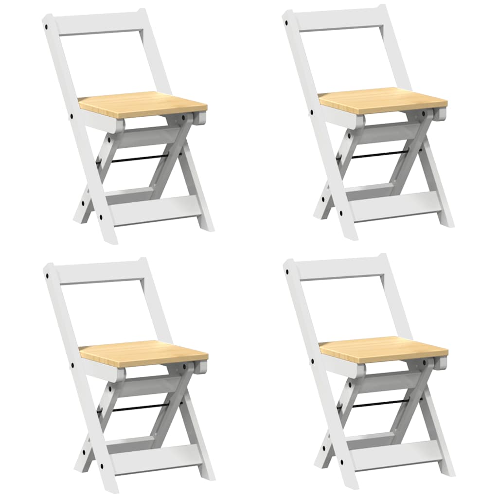 5-piece butterfly dining table set Corona White Pinewood