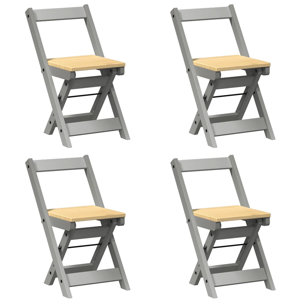 5-piece butterfly dining table set Corona Grey pinewood