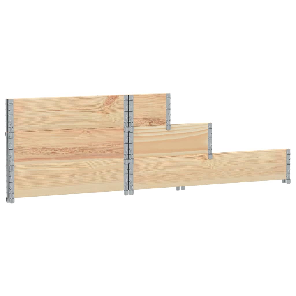 3-tier raised bed 120x80 cm solid pine wood