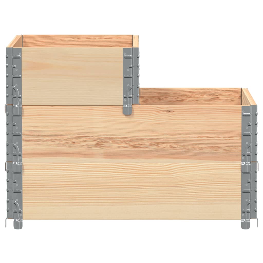 3-tier raised bed 120x80 cm solid pine wood