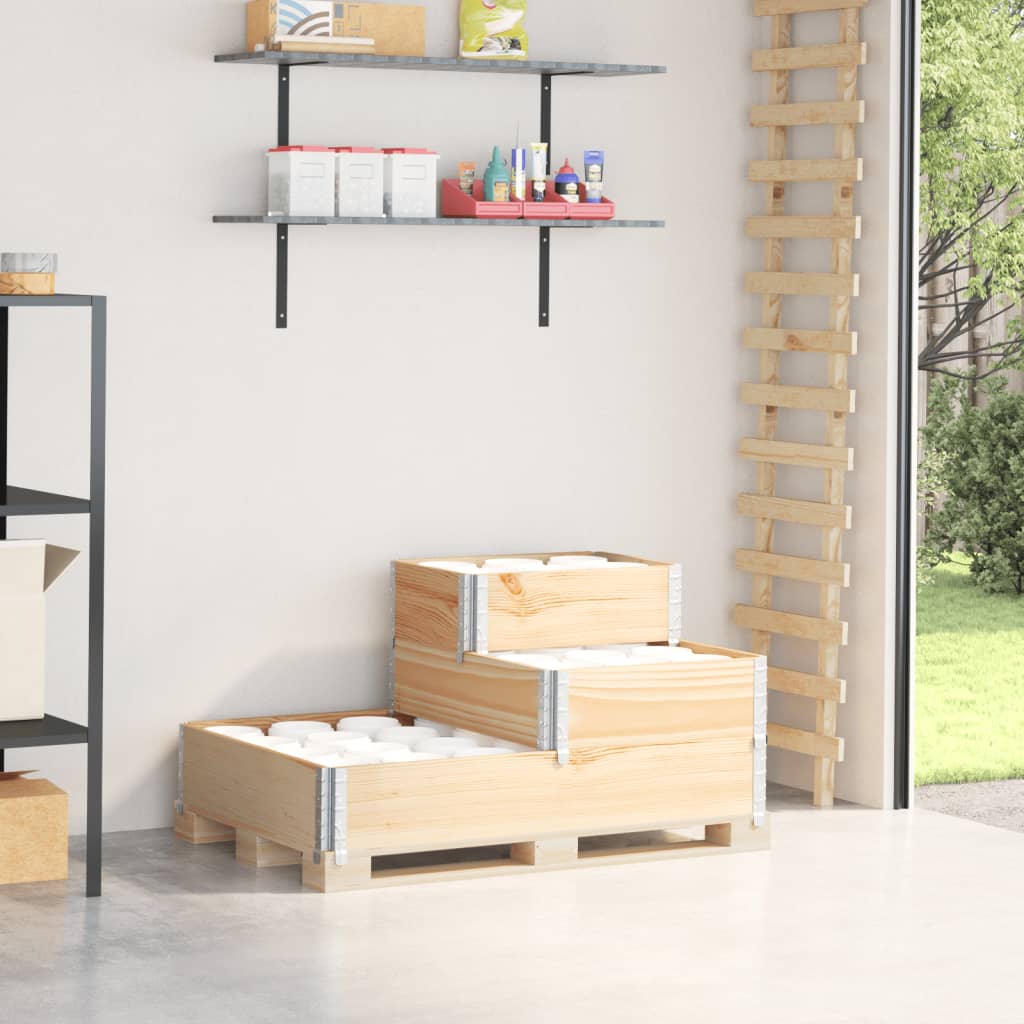 3-tier raised bed 120x80 cm solid pine wood
