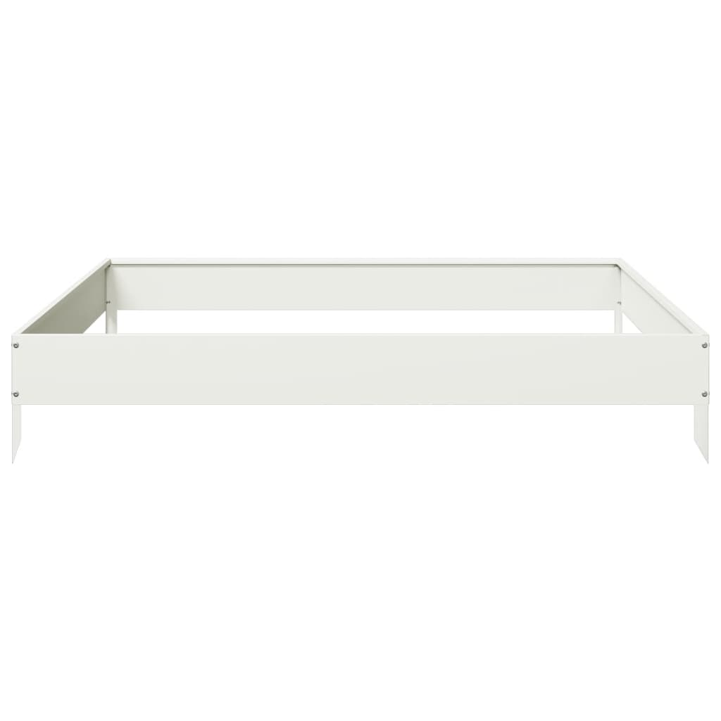 Raised Bed White 100x100x18.5 cm Steel
