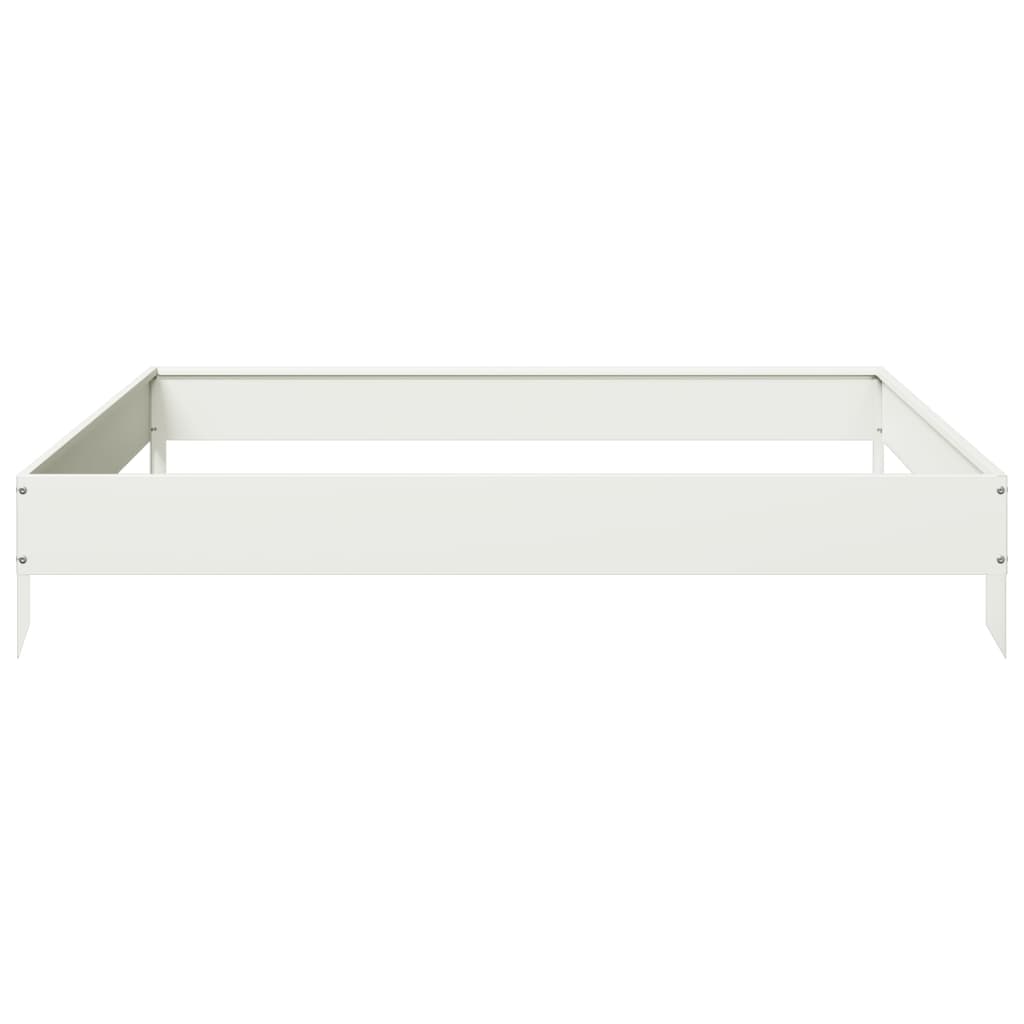 Raised Bed White 100x100x18.5 cm Steel
