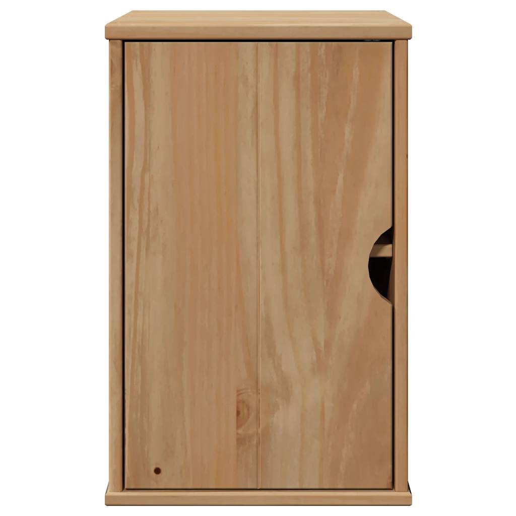 Meuble mural de salle de bain OTTA 35x30x55 cm en bois de pin massif
