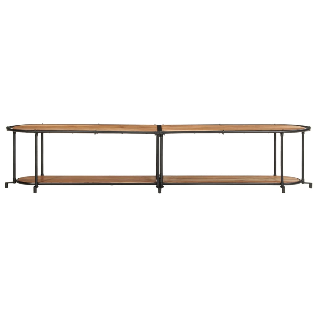Etagère TV 200x42x40 cm bois d'acacia massif