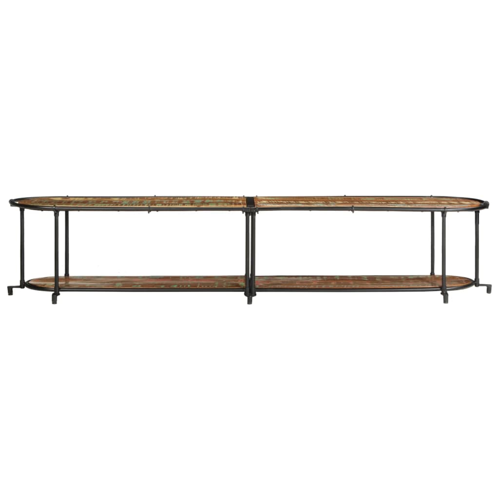 Etagère TV 200x42x40 cm bois massif de récupération
