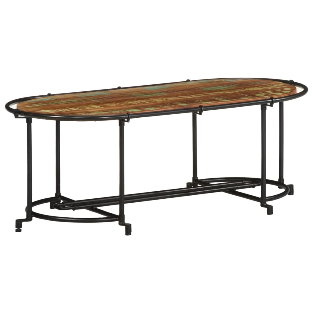 Coffee table 110x55x40 cm solid reclaimed wood