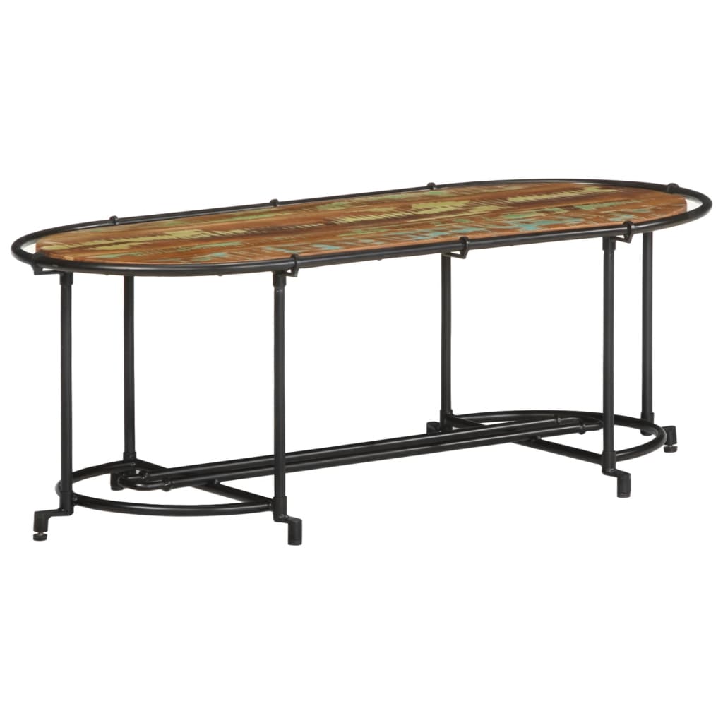 Coffee table 110x55x40 cm solid reclaimed wood