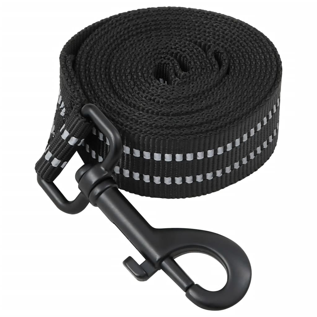 Harnais pour chien avec laisse et collier réglable noir M