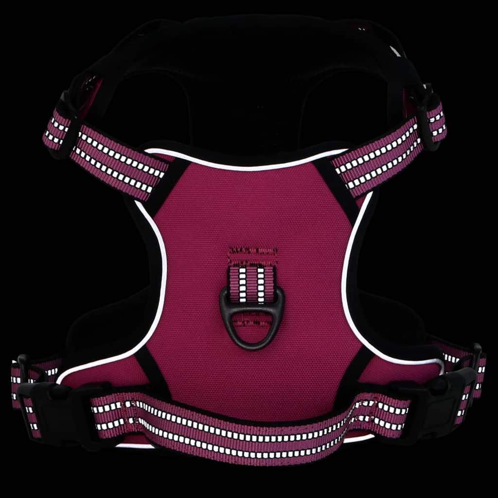 Dog Harness with Leash & Collar Adjustable Pink M