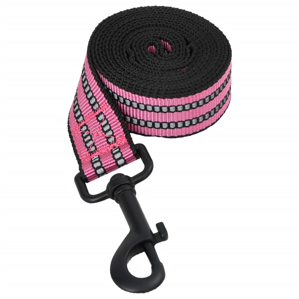 Dog Harness with Leash & Collar Adjustable Pink M