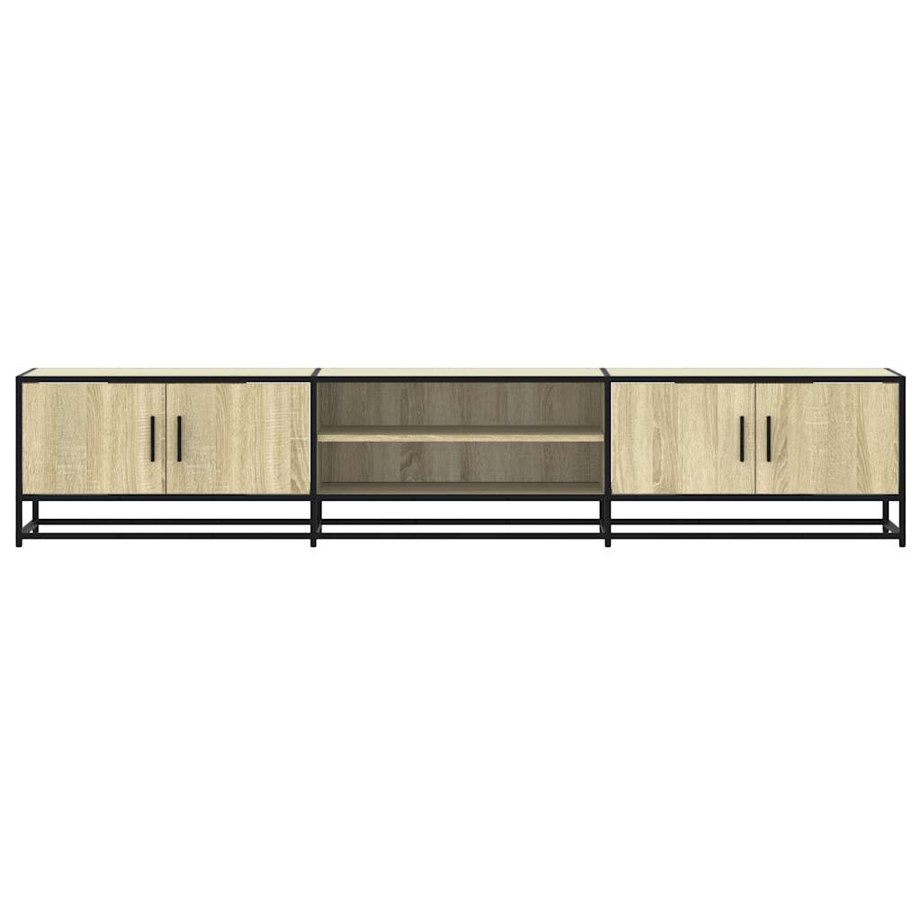 Meuble TV en chêne Sonoma 210x35x41 cm, matériau à base de bois