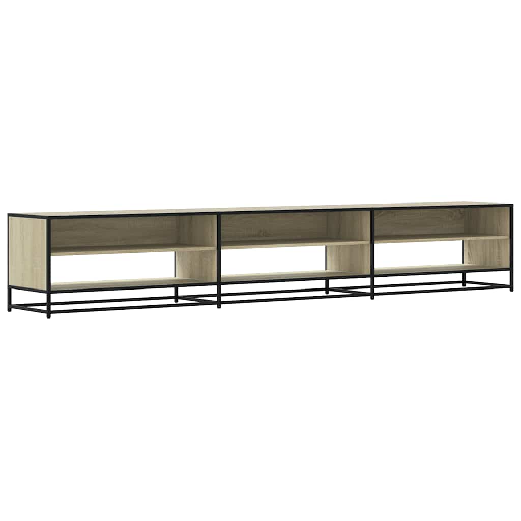 Meuble TV en chêne Sonoma 270x40x46 cm, matériau à base de bois