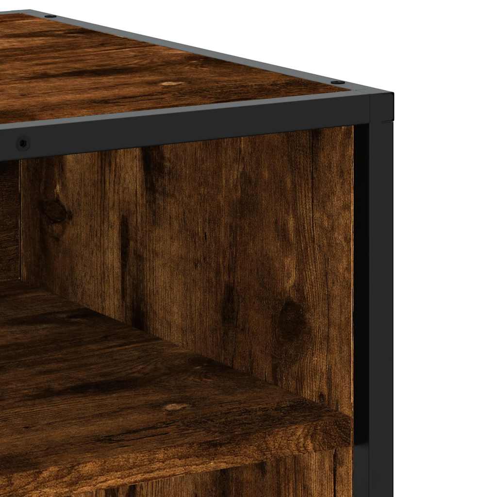Meuble TV en chêne fumé 270x40x46 cm matériau à base de bois