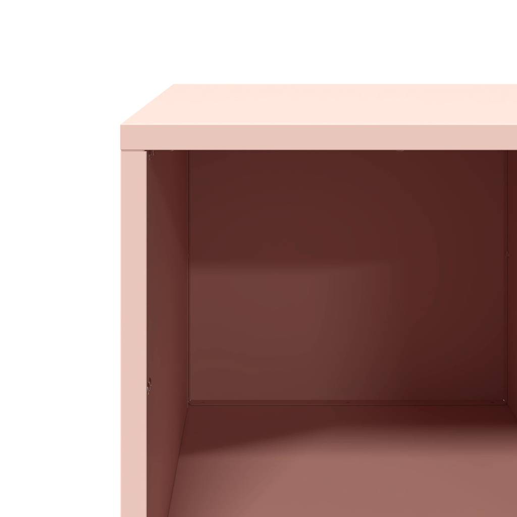 Coffee Table Pink 101.5x50x43.5 cm Cold-rolled steel