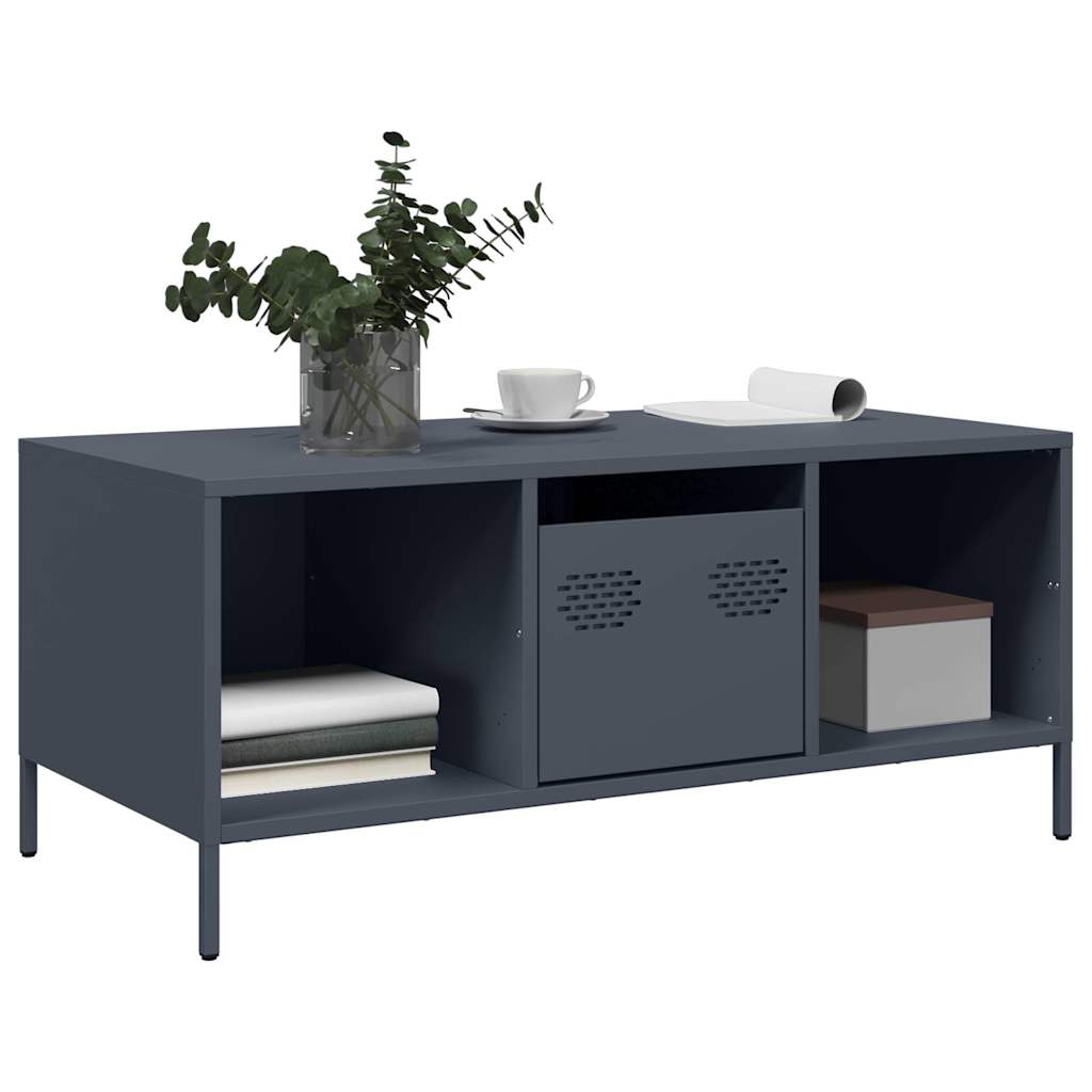 Coffee Table Anthracite 101.5x50x43.5 cm Cold-rolled steel