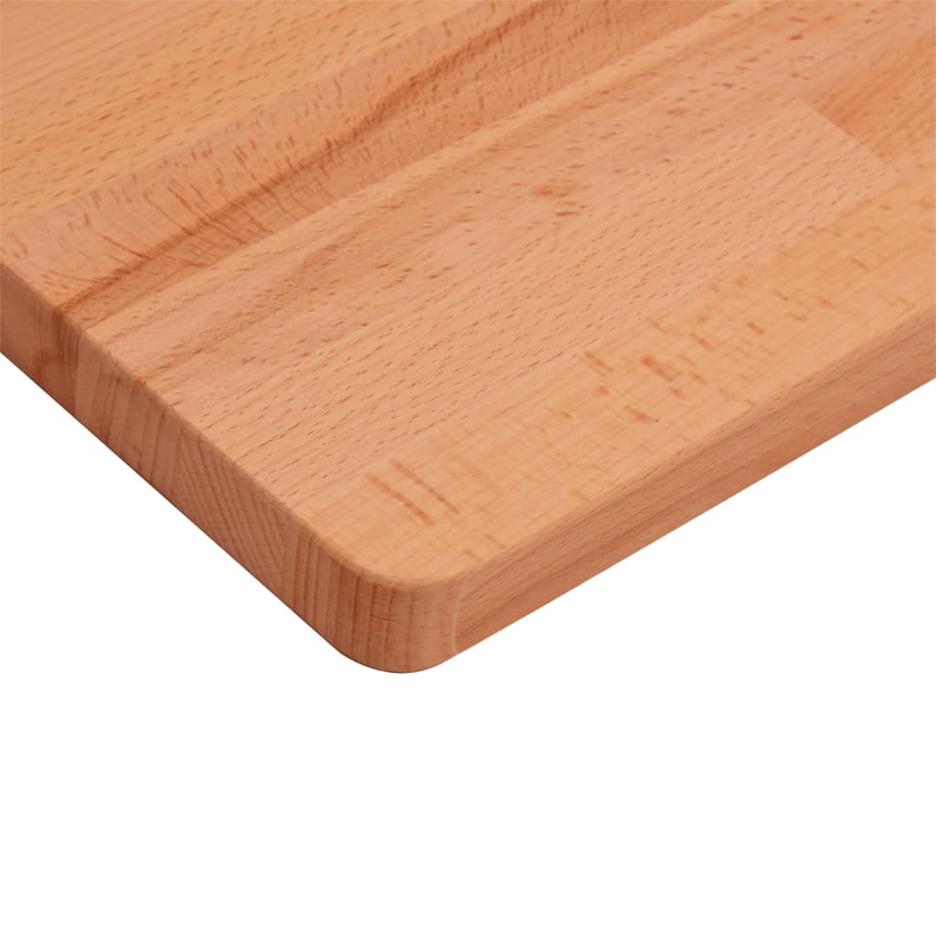 Washbasin shelf wall-mounted steel and solid beech wood