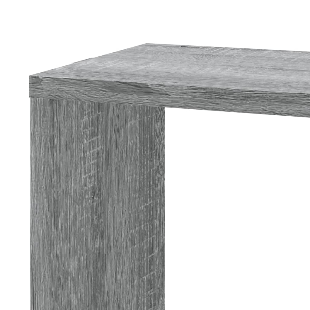 Wall Corner Shelf Gray Sonoma 45x45x147 cm Wood Material
