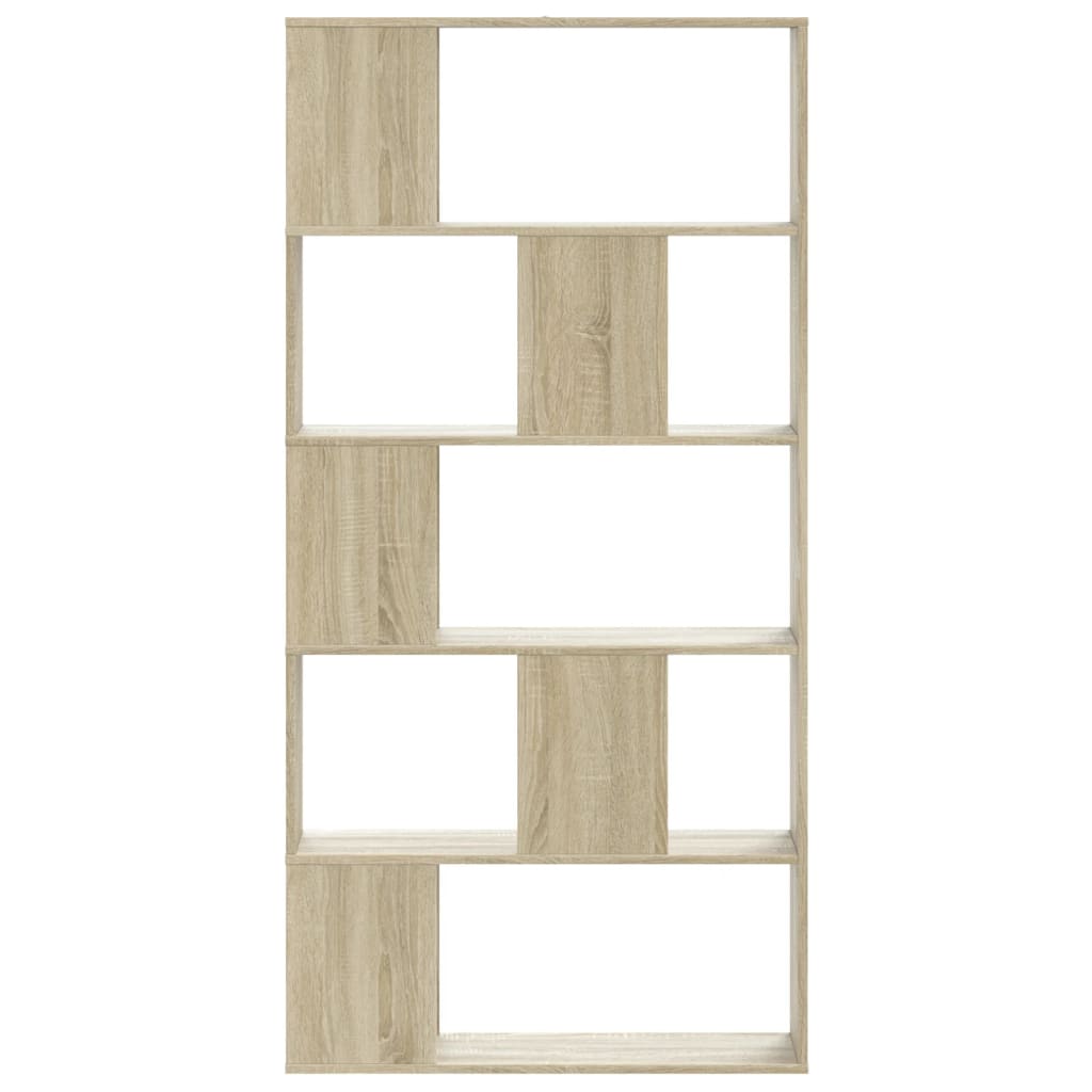Bookcase 5 shelves Sonoma oak 80.5x23.5x162.5 wood material