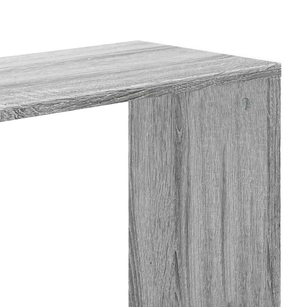 Bibliothèque 5 étagères Sonoma gris 45x23,5x162,5 cm matériau bois