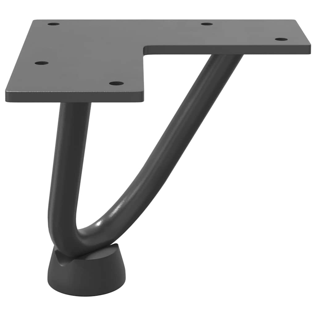 Haarnadelbeine für Couchtisch 4 Stk. Anthrazit 10 cm Massivstahl