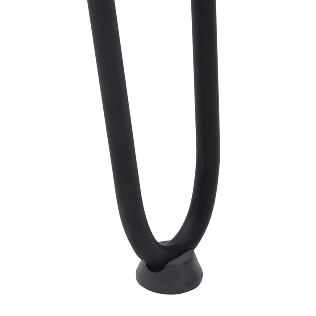 Haarnadelbeine für Couchtisch 4 Stk. Schwarz 42 cm Massivstahl