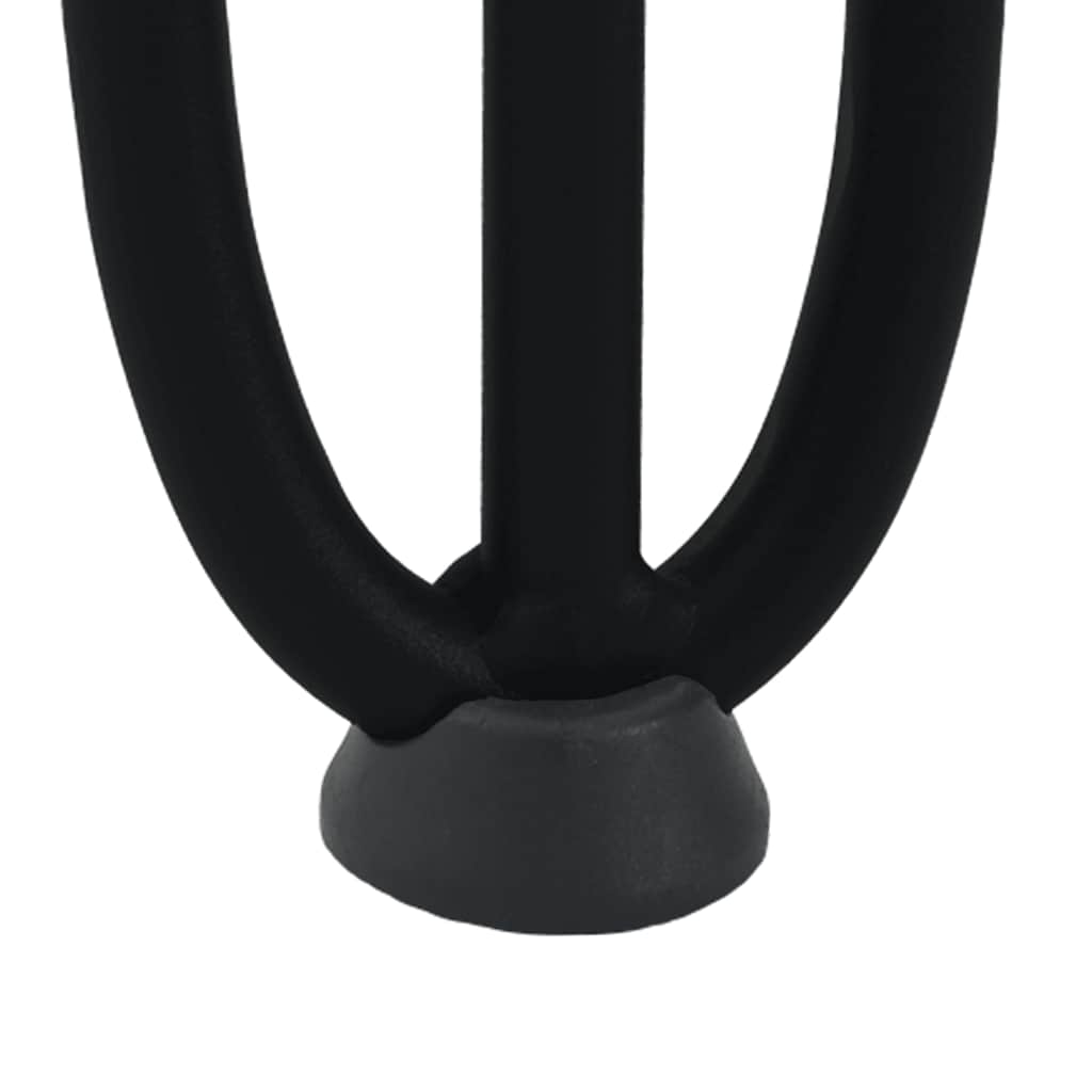 Haarnadelbeine für Couchtisch 4 Stk. Schwarz 10 cm Massivstahl