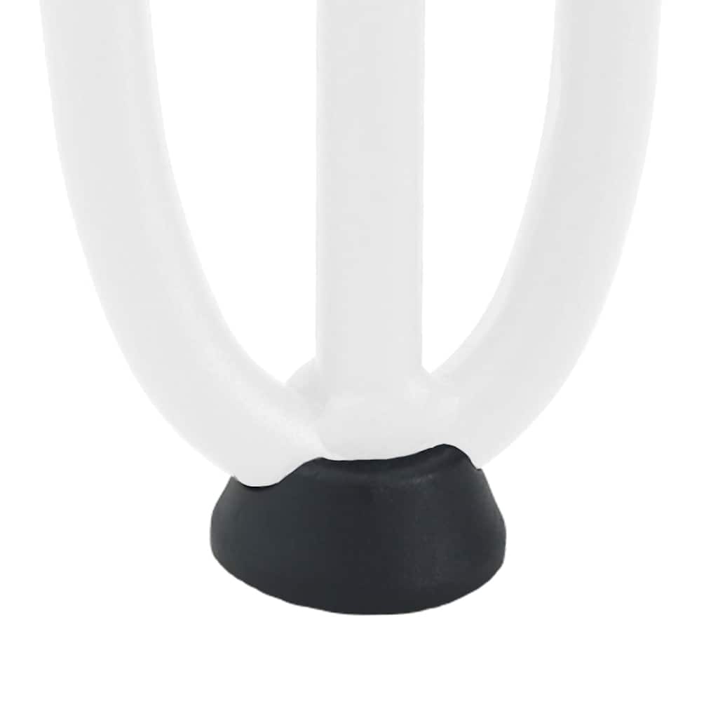 Pieds épingles à cheveux pour table basse, 4 pièces, blanc, 42 cm, acier massif
