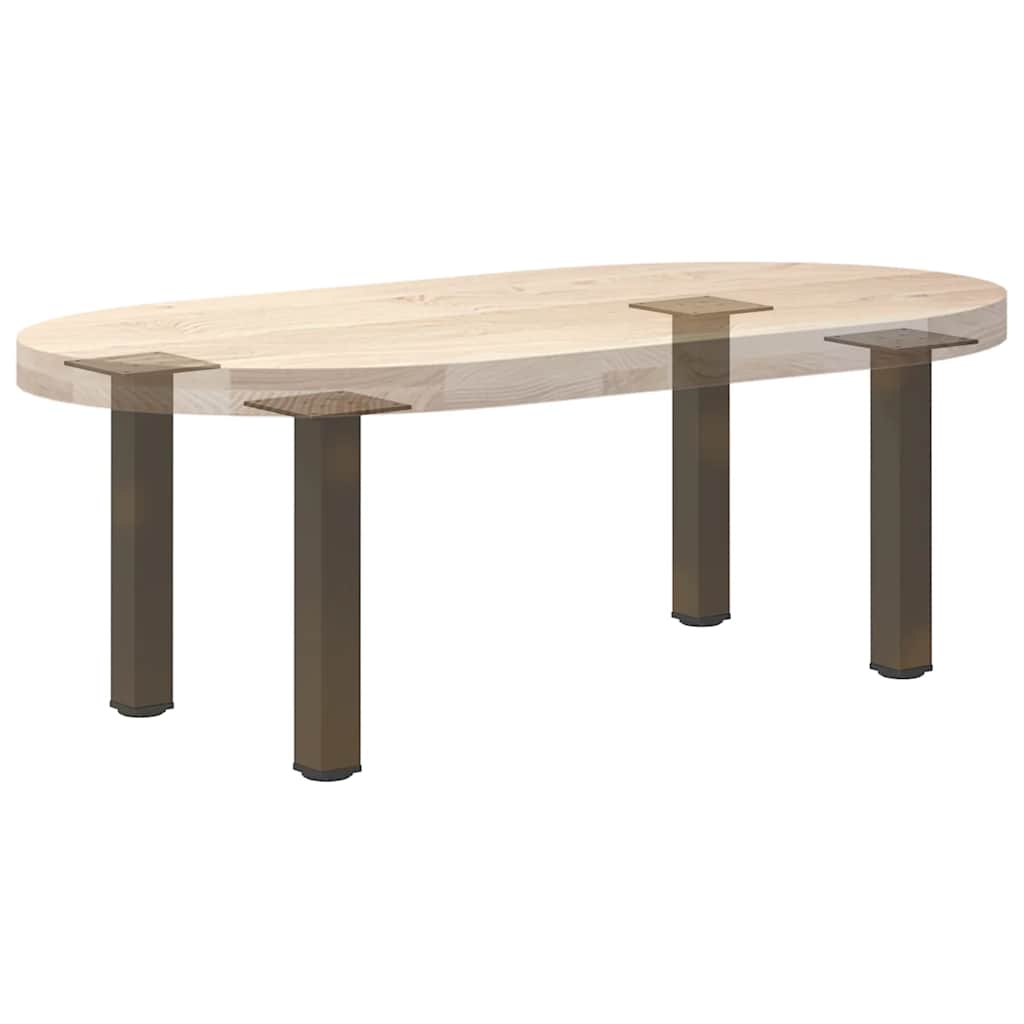 Coffee table legs 4 pcs. natural steel 42-44 cm steel