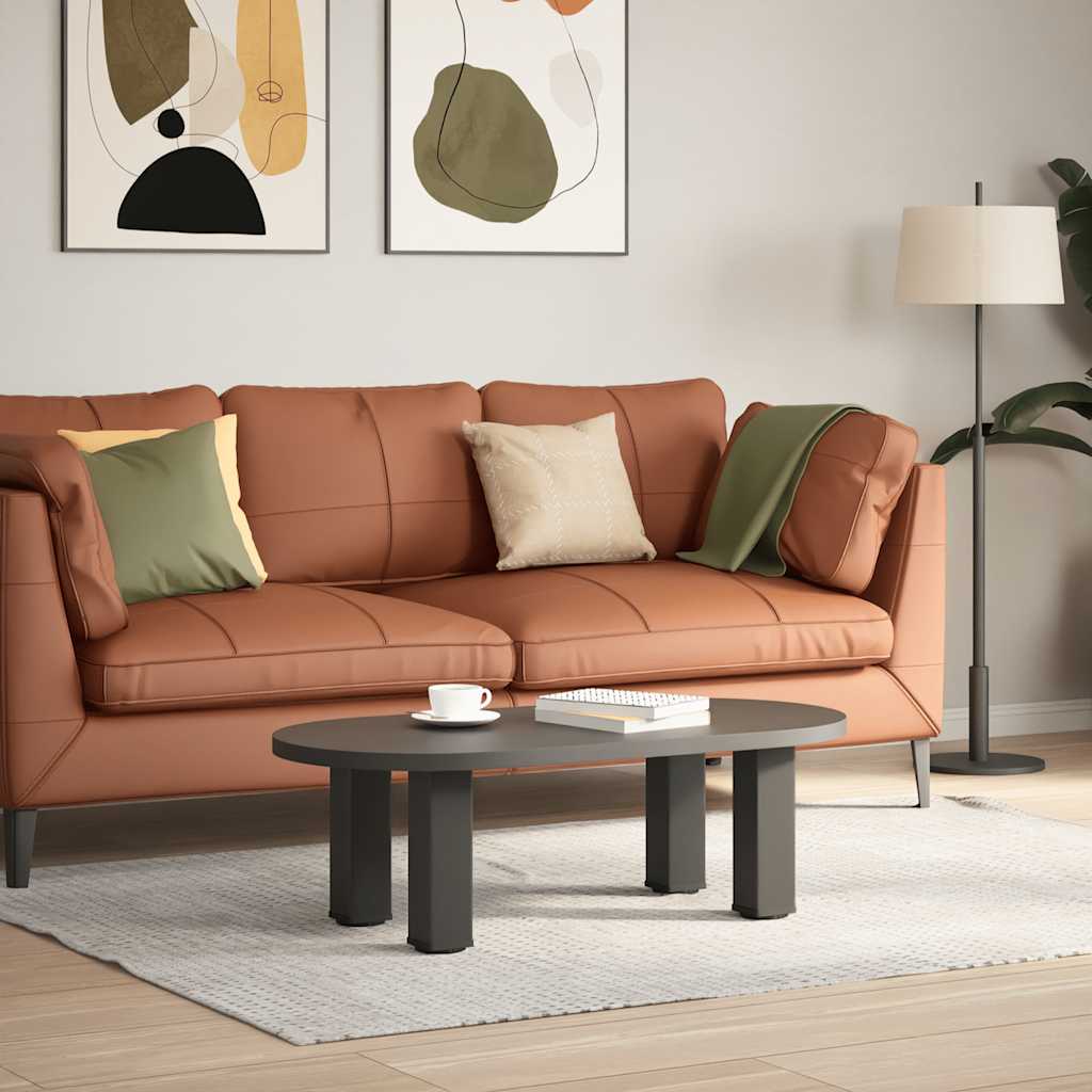 Coffee table legs 4 pcs. Anthracite 30-32 cm steel