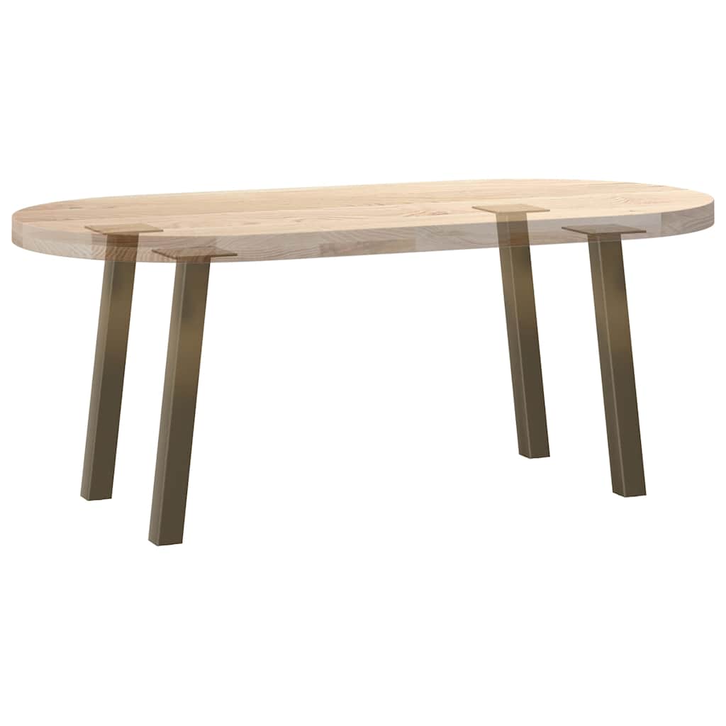 Coffee table legs 4 pcs. natural steel 30 cm steel