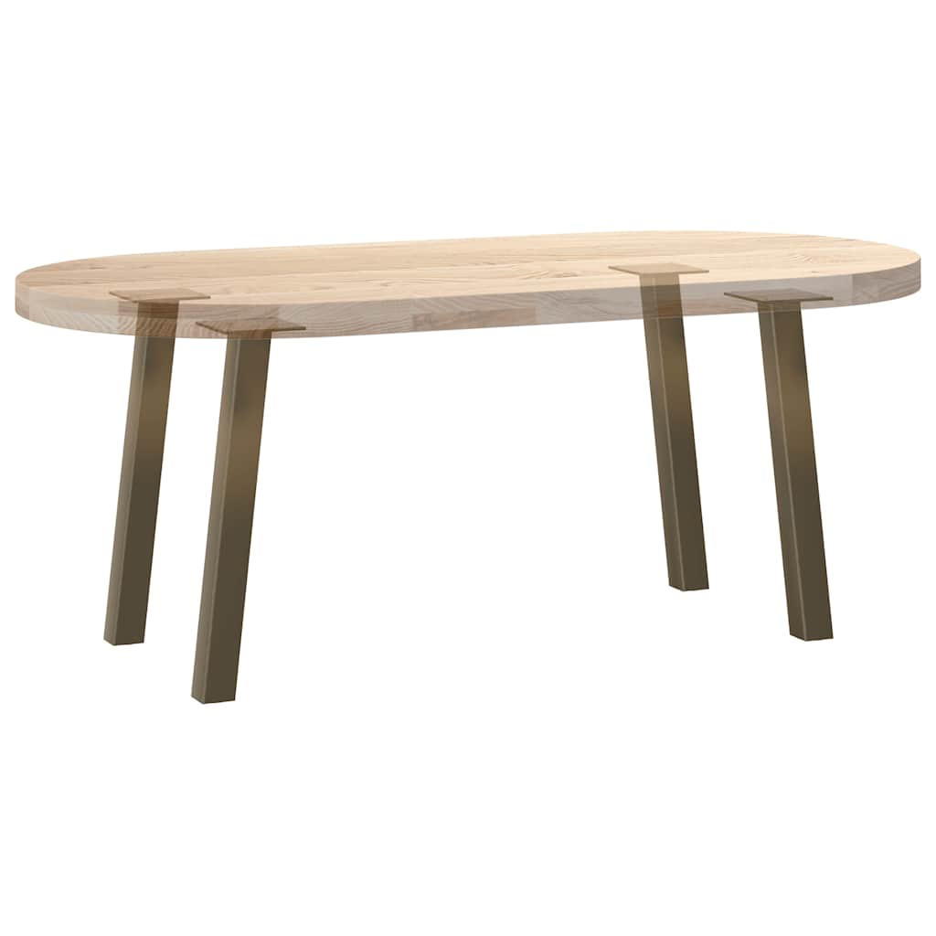 Coffee table legs 4 pcs. natural steel 42 cm steel