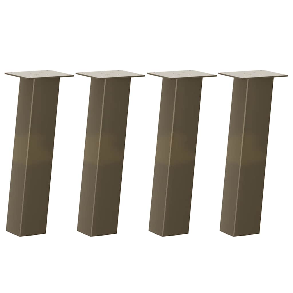 Coffee table legs 4 pcs. natural steel 30 cm steel