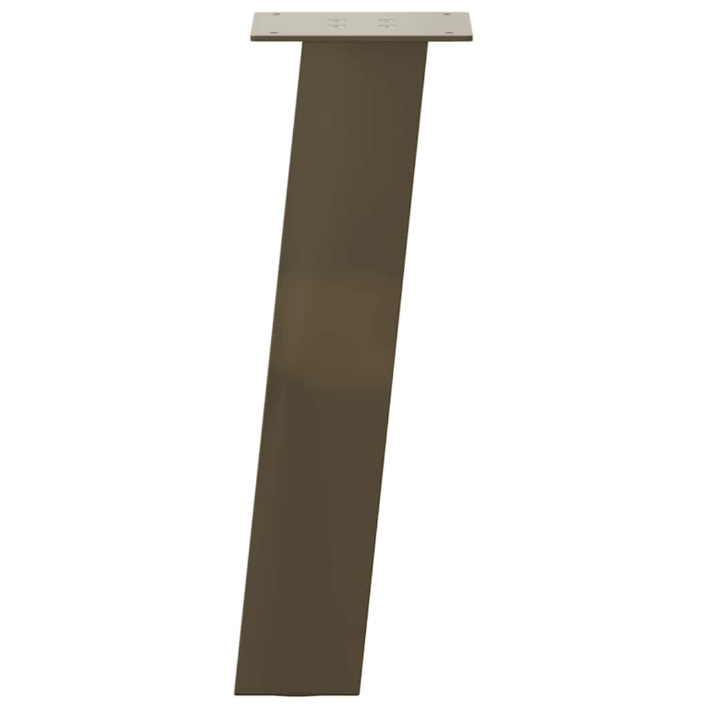 Coffee table legs 4 pcs. natural steel 30 cm steel