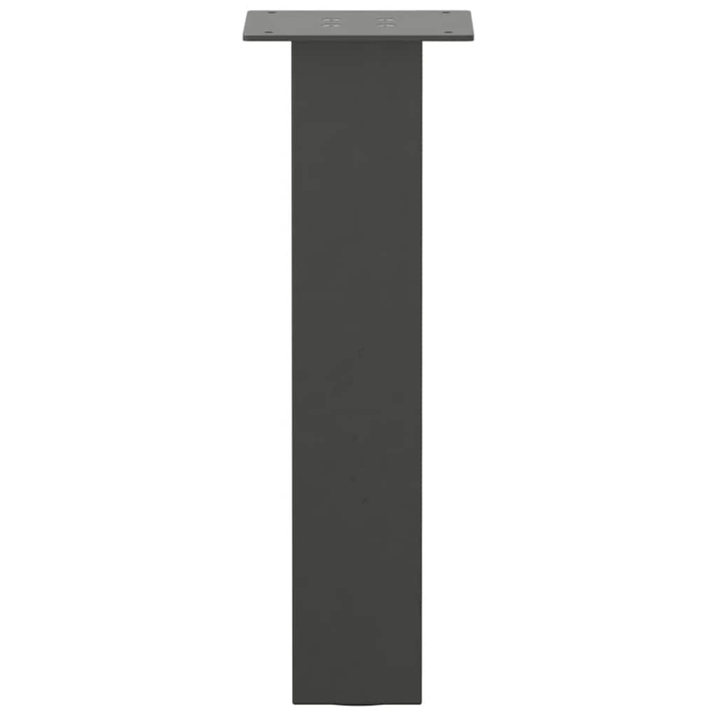 Coffee table legs 4 pcs. Anthracite 42 cm steel