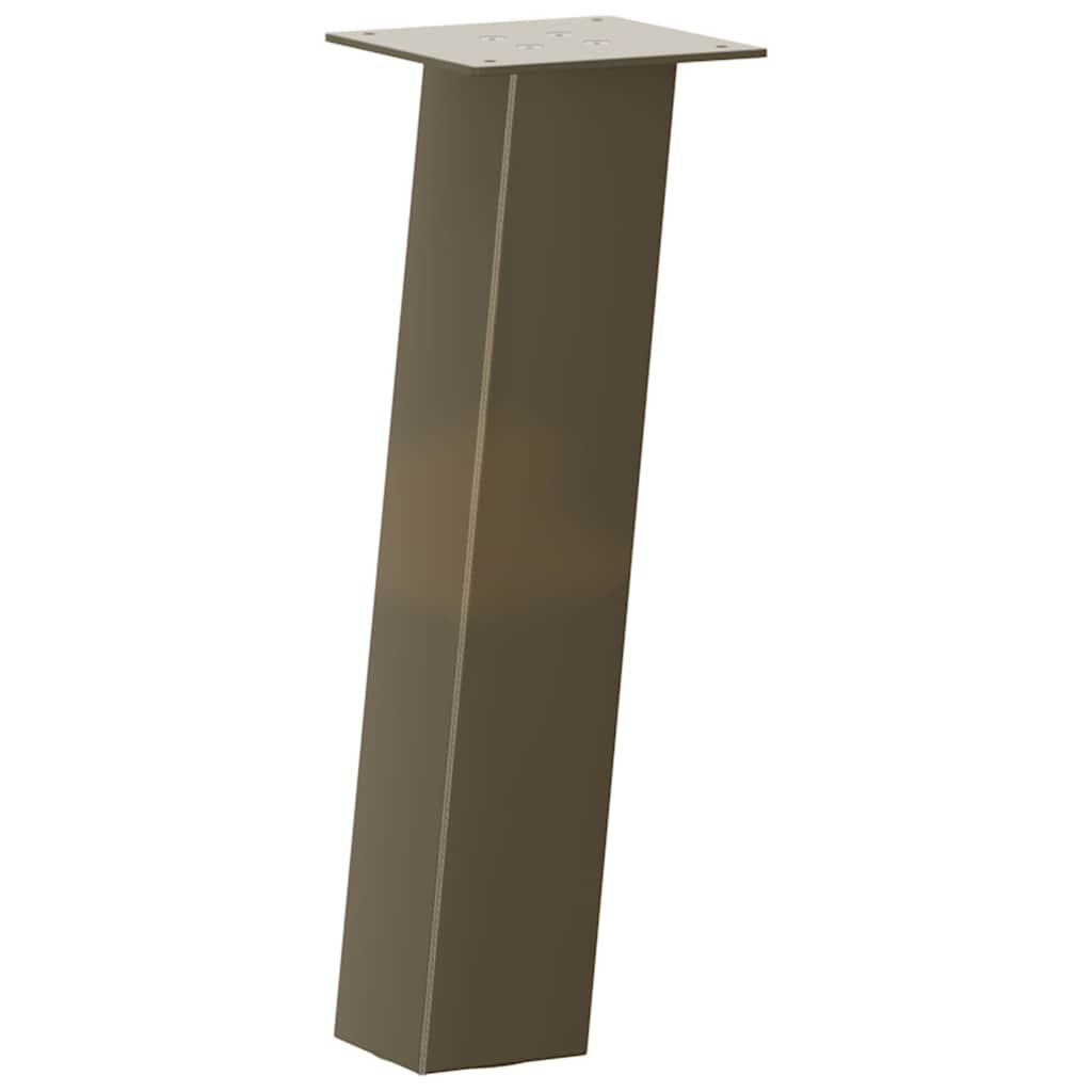 Coffee table legs 4 pcs. natural steel 42 cm steel