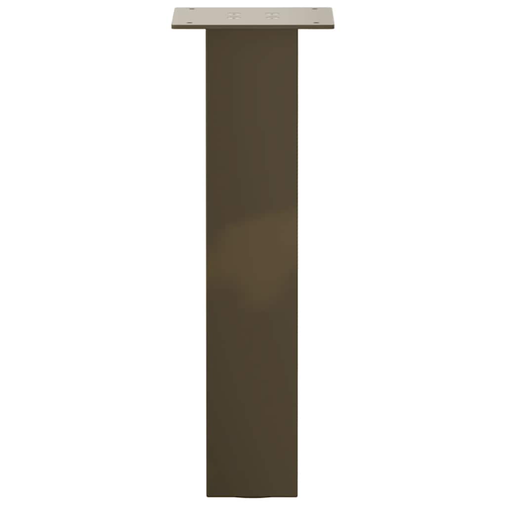 Coffee table legs 4 pcs. natural steel 42 cm steel