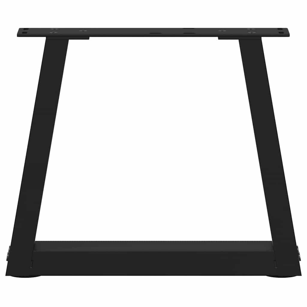 Couchtischbeine V-Form 2 Stück Schwarz 30x(30-31,3) cm Stahl