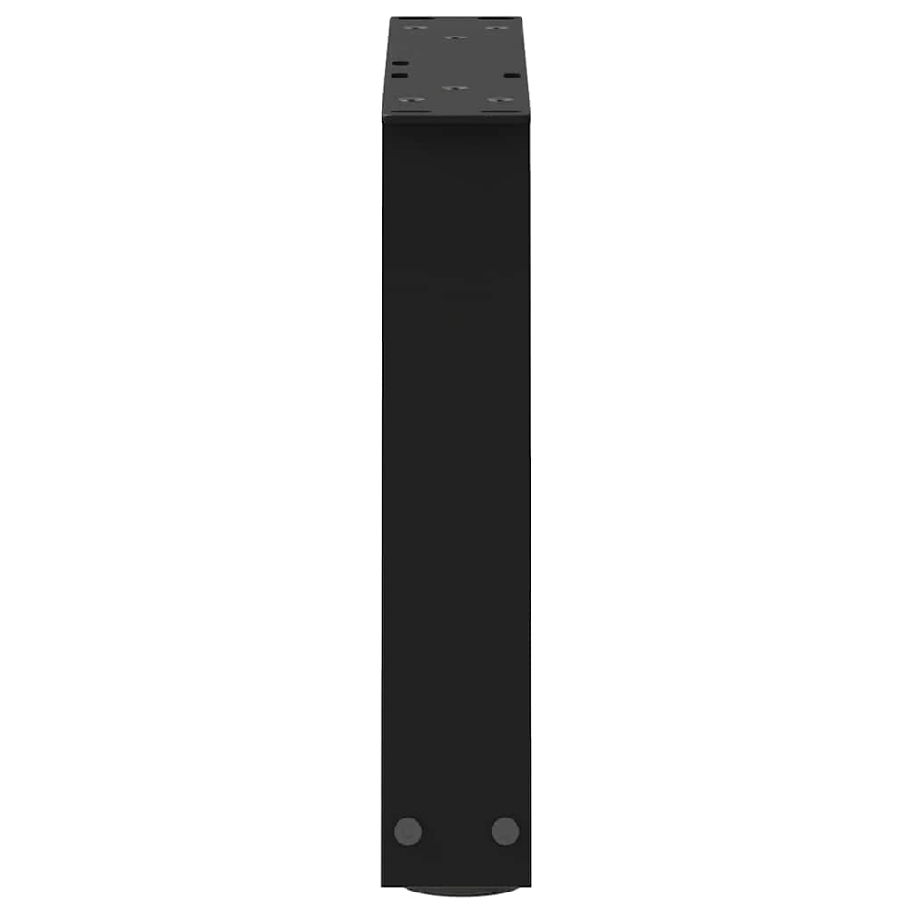 Pieds de table basse en V, 2 pièces, noir, 40 x (30-31,3) cm, acier