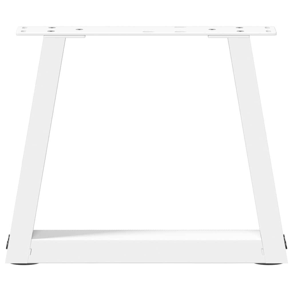 Pieds de table basse en V, 2 pièces, blanc, 40 x (30-31,3) cm, acier