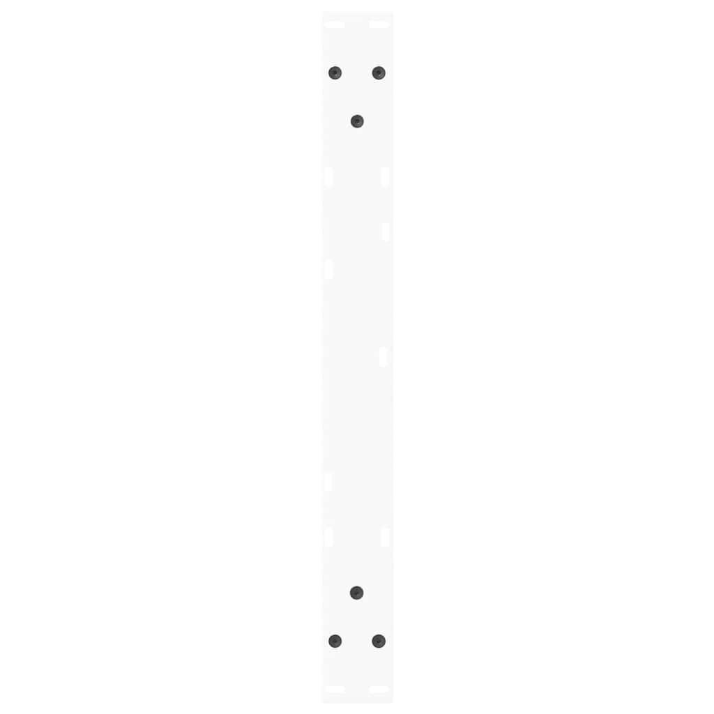Pieds de table basse en V, 2 pièces, blanc, 70 x (30-31,3) cm, acier