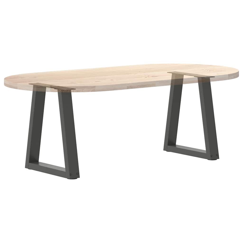 Pieds de table basse en V, 2 pièces, anthracite, 28 x (42-43,3) cm, acier
