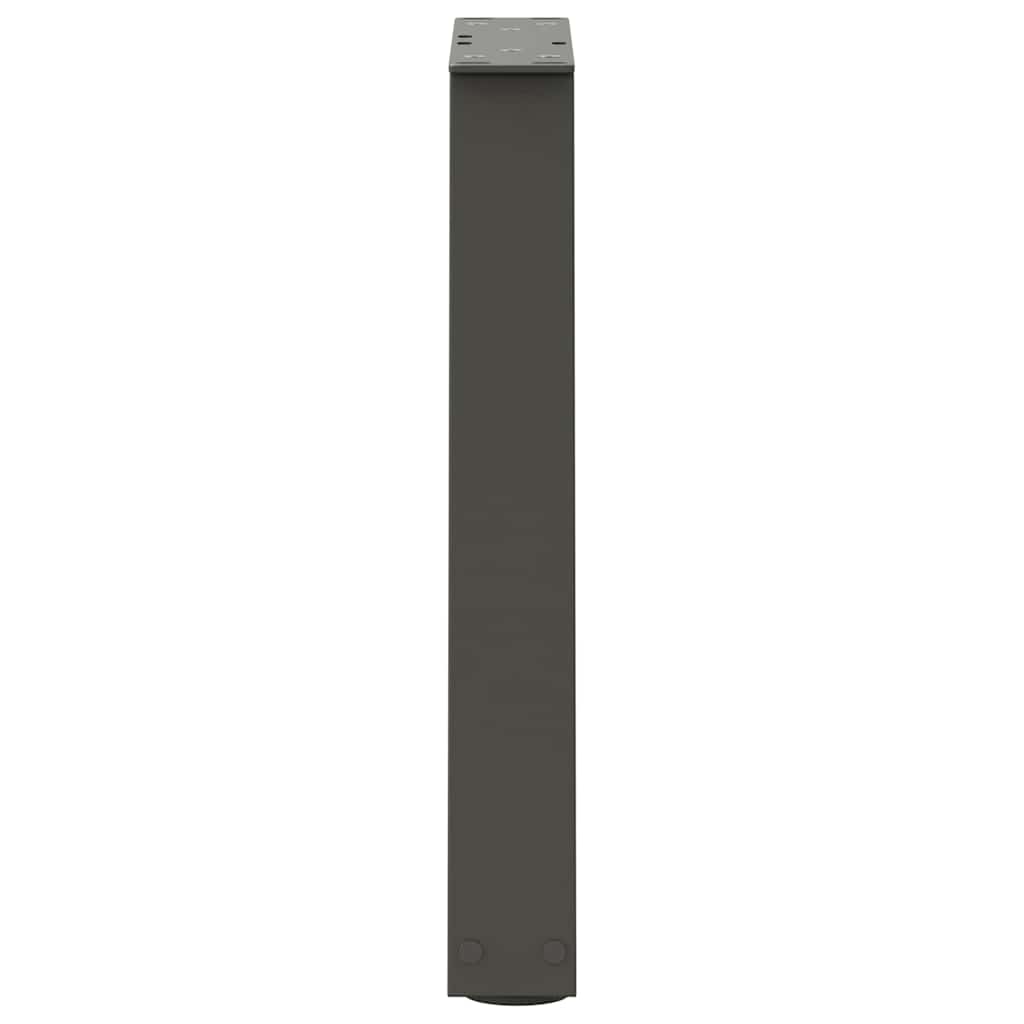 Pieds de table basse en V, 2 pièces, anthracite, 38 x (42-43,3) cm, acier