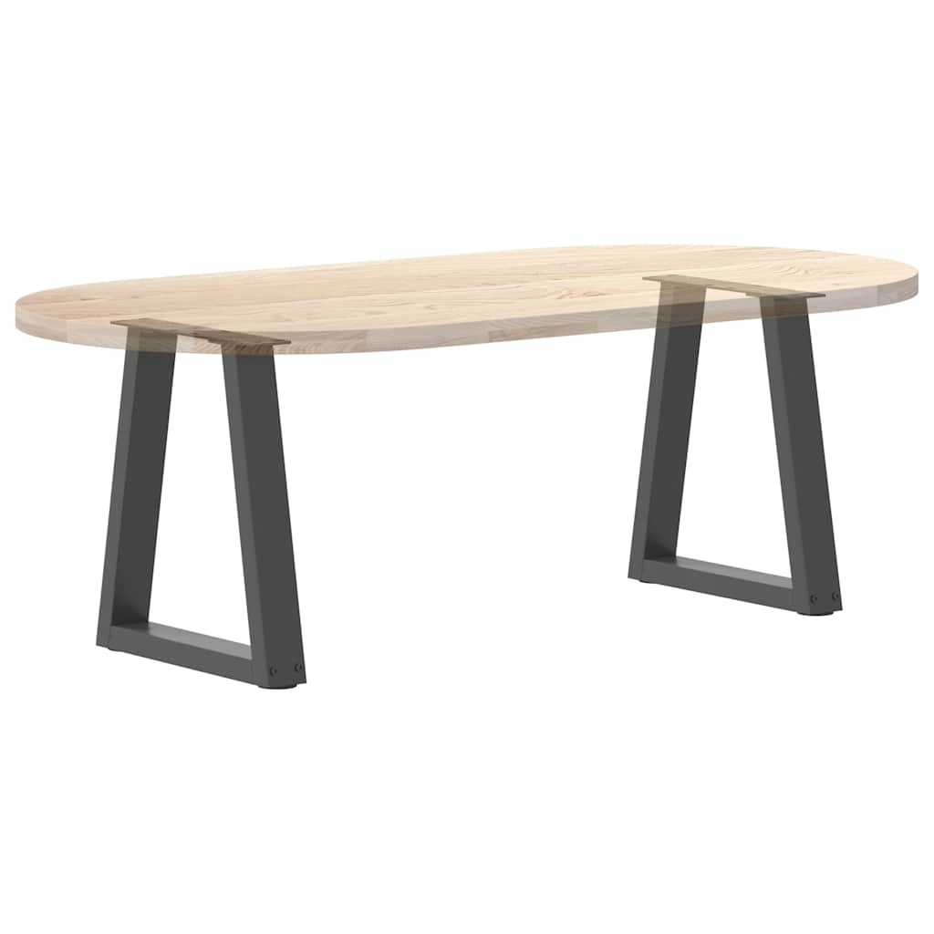 Pieds de table basse en V, 2 pièces, anthracite, 38 x (42-43,3) cm, acier
